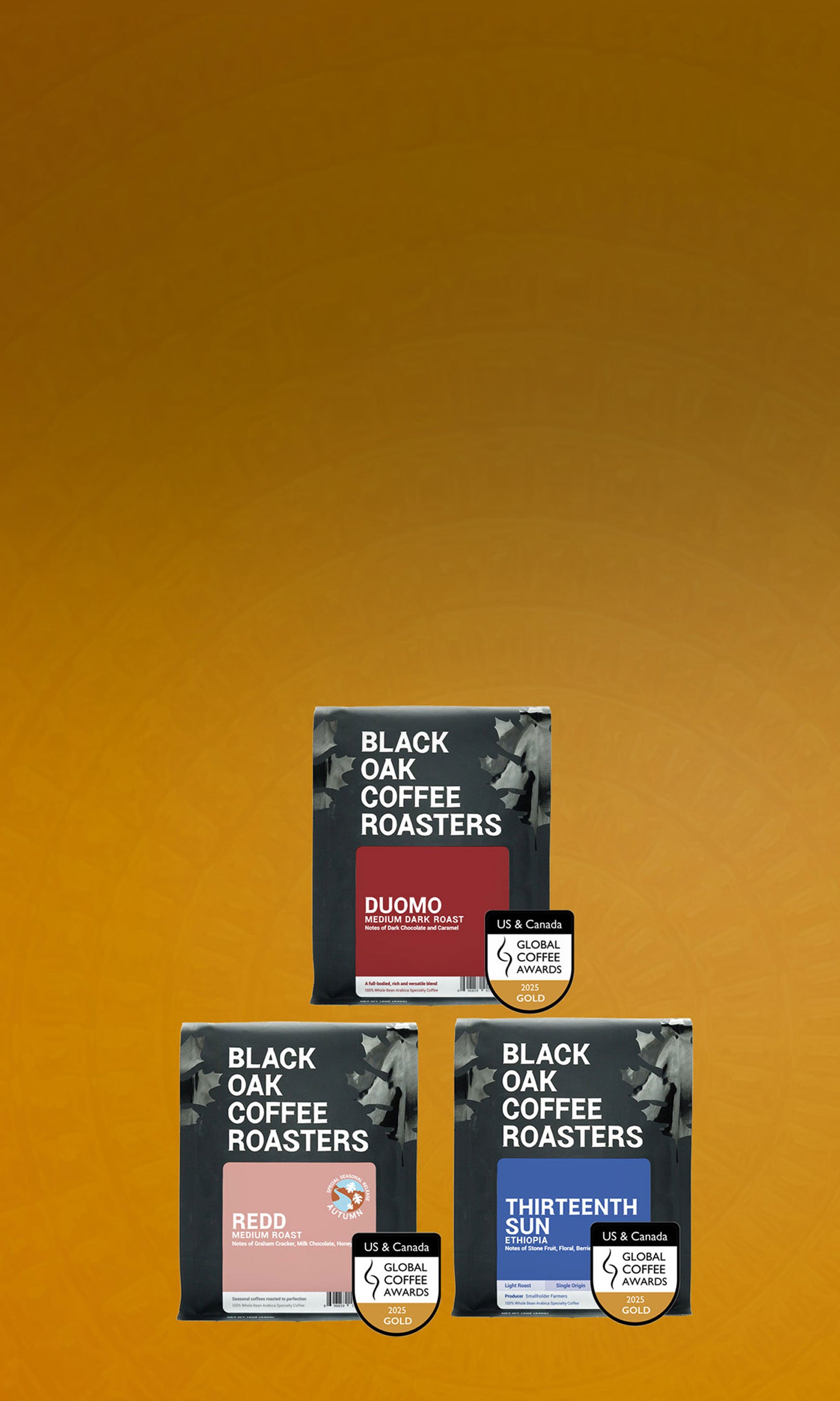 <br>3x Gold Medal Winner<br>
Global Coffee Awards